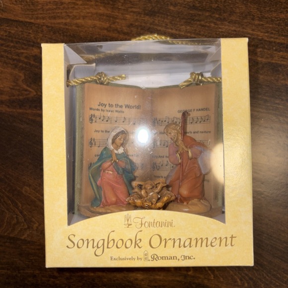 Fontanini Other - Fontanini Songbook Ornament Joy To The World Holy Family By Roman Inc. 2004